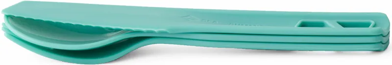 Sea To Summit Passage Cutlery Set - 3 Piece - Aqua Sea-1